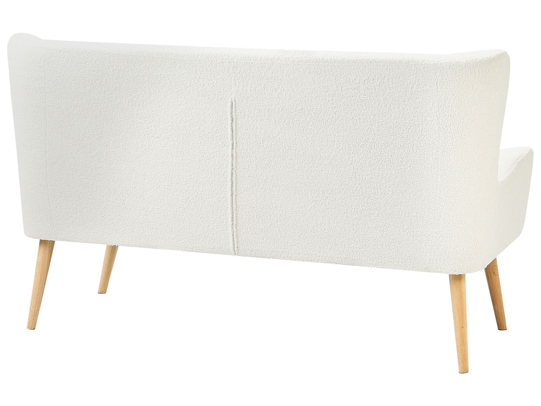 2 Seater Boucle Kitchen Sofa White SKIBBY