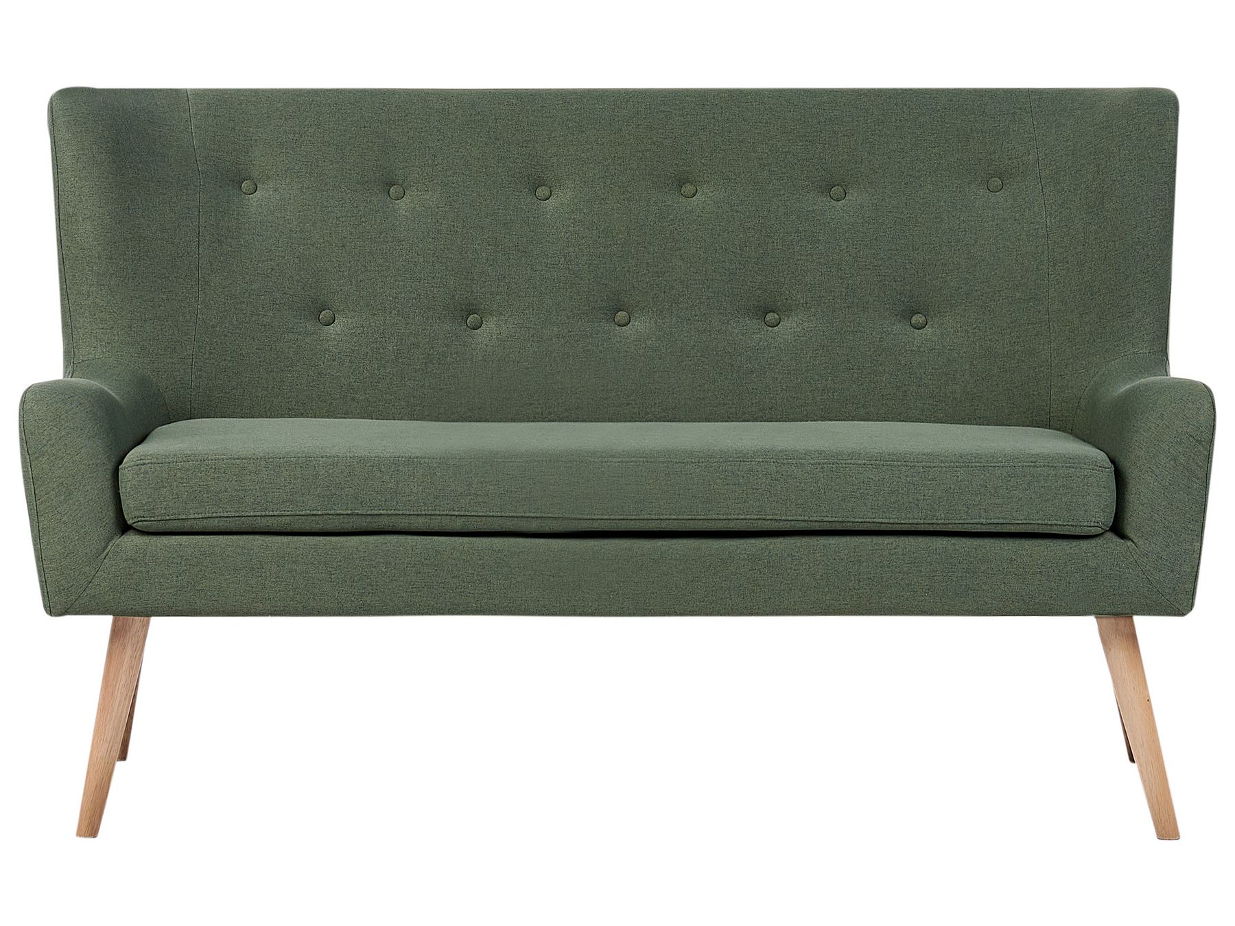 2 Seater Fabric Sofa Green SKIBBY
