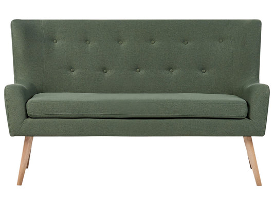 2 Seater Fabric Sofa Green SKIBBY