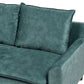 Right Hand Velvet Corner Sofa Teal ELVENES