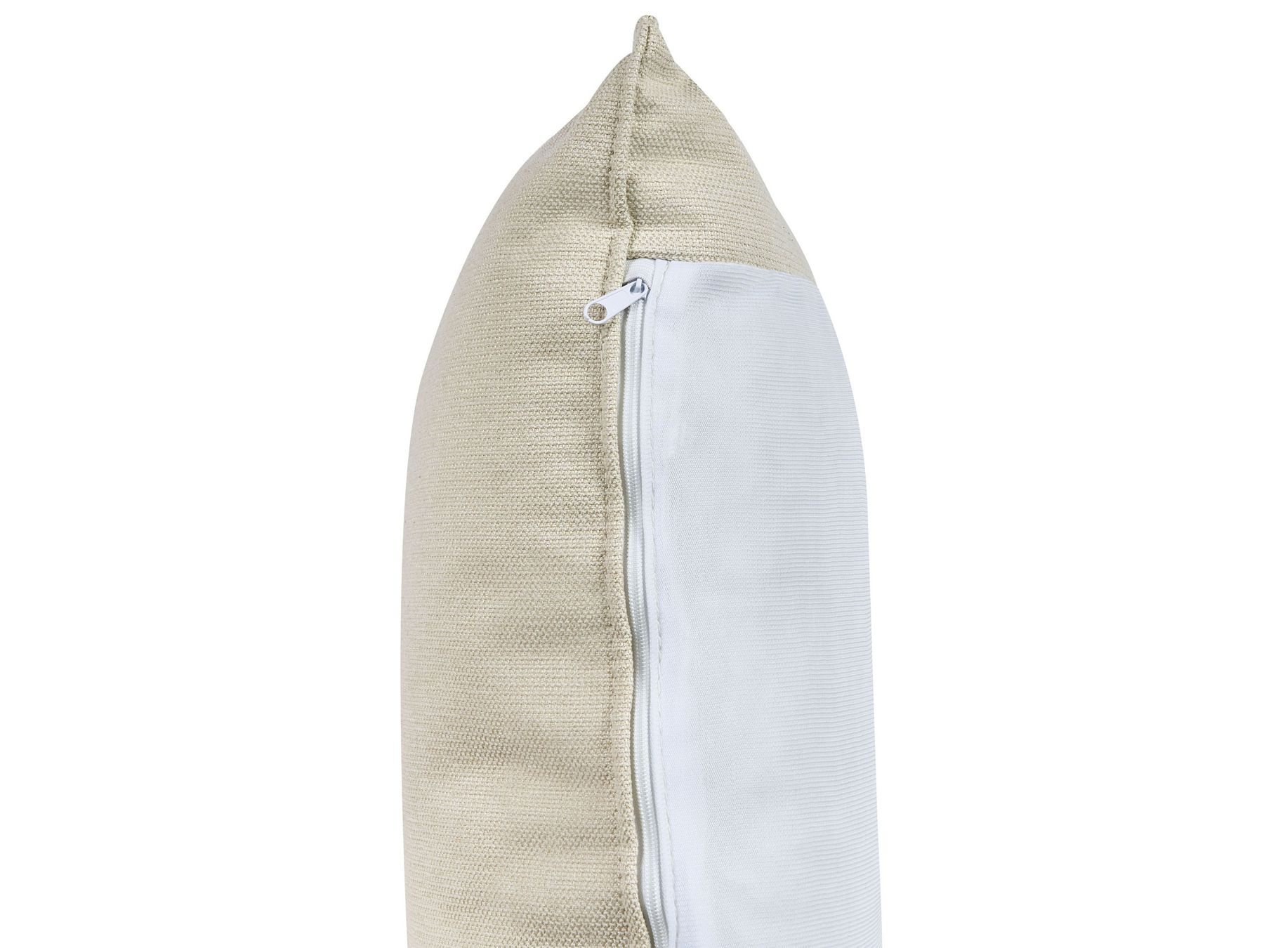 Left Hand Fabric Corner Sofa Light Beige ELVENES