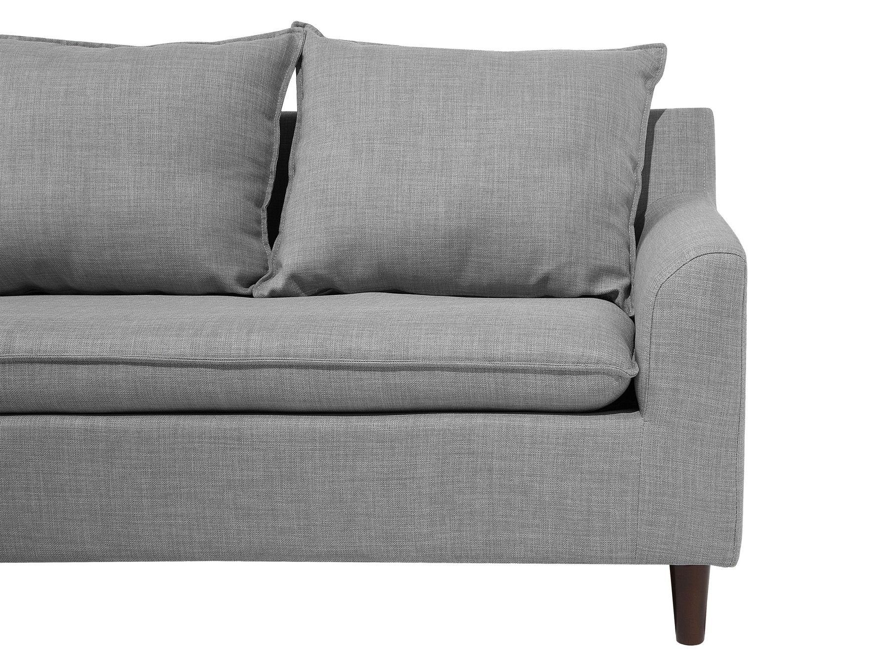 Right Hand Fabric Corner Sofa Light Grey ELVENES
