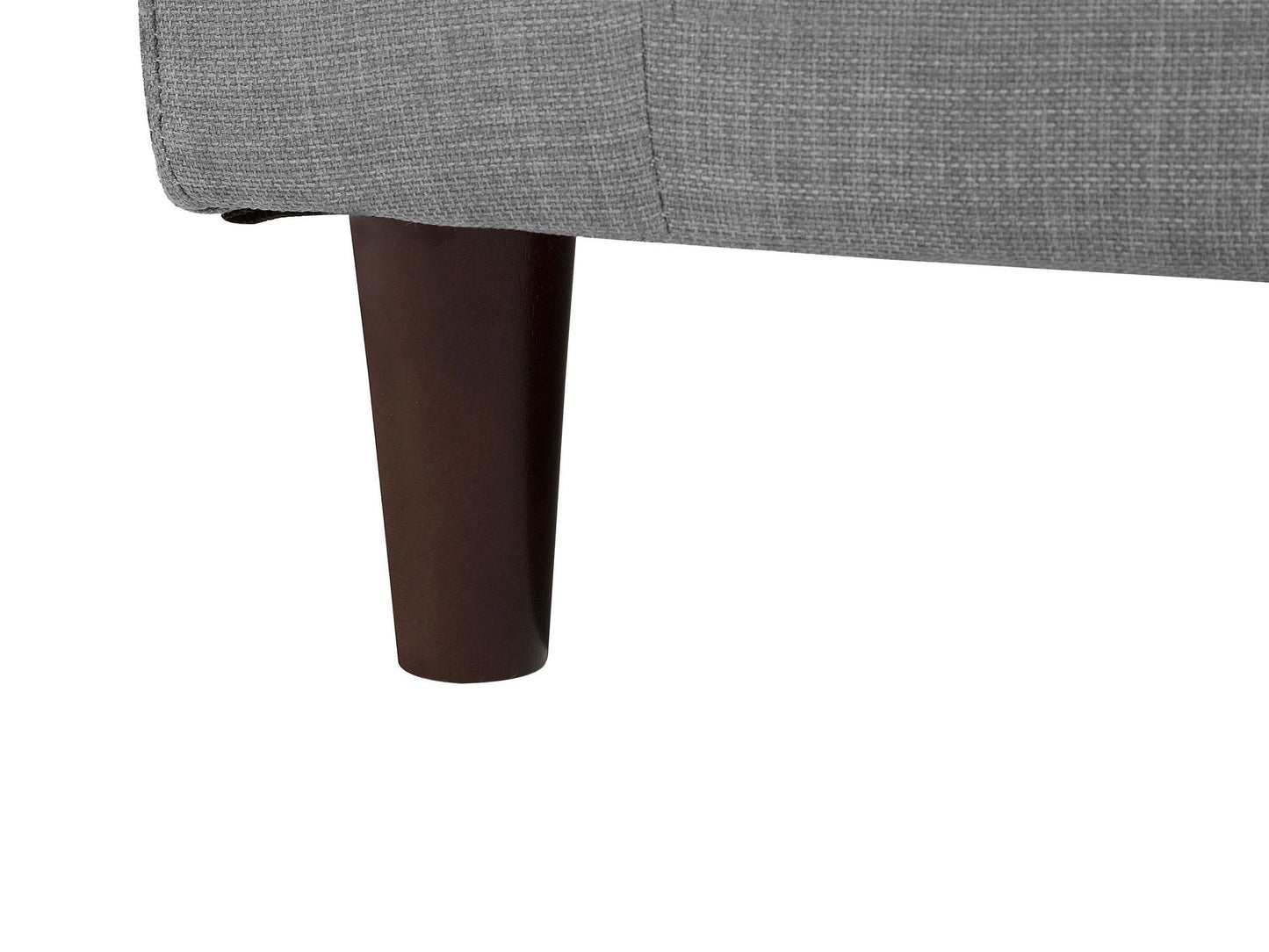 Right Hand Fabric Corner Sofa Light Grey ELVENES
