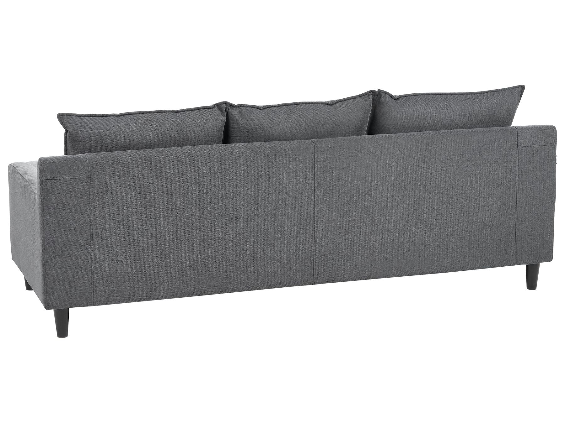 Right Hand Fabric Corner Sofa Dark Grey ELVENES