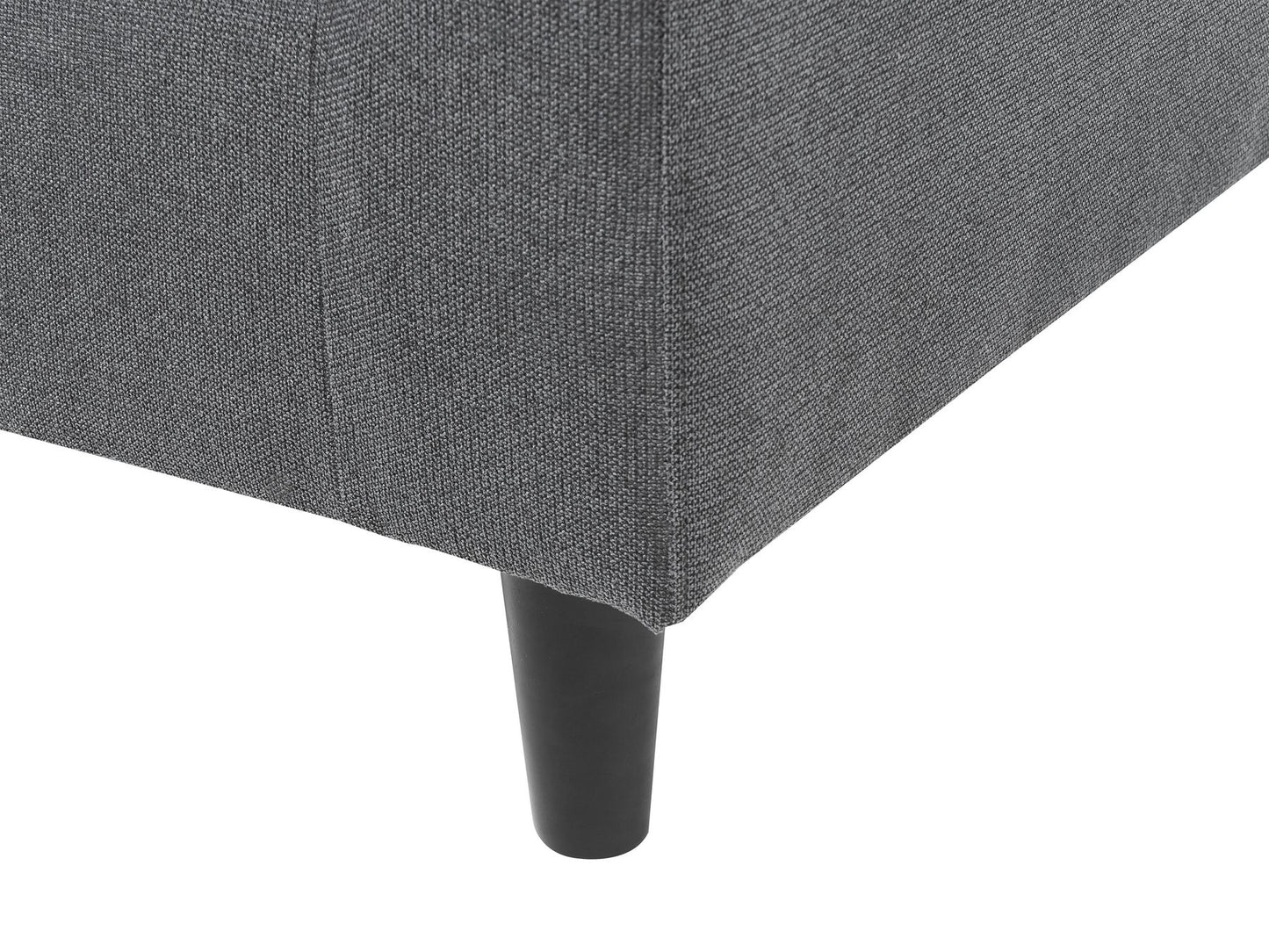 Right Hand Fabric Corner Sofa Dark Grey ELVENES