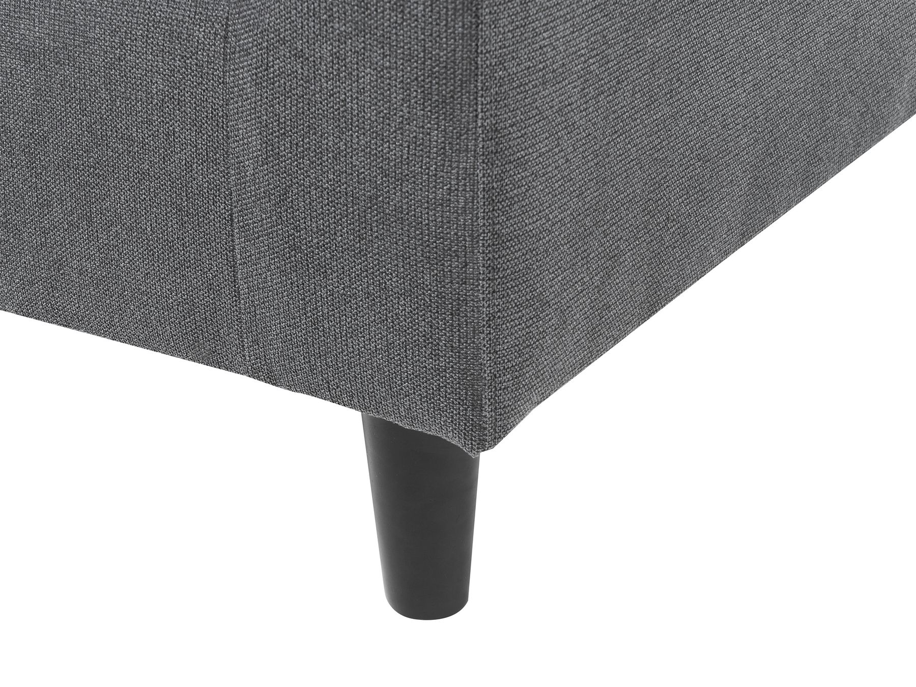 Right Hand Fabric Corner Sofa Dark Grey ELVENES