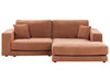 Left Hand 3 Seater Corner Sofa Red LOFOTEN