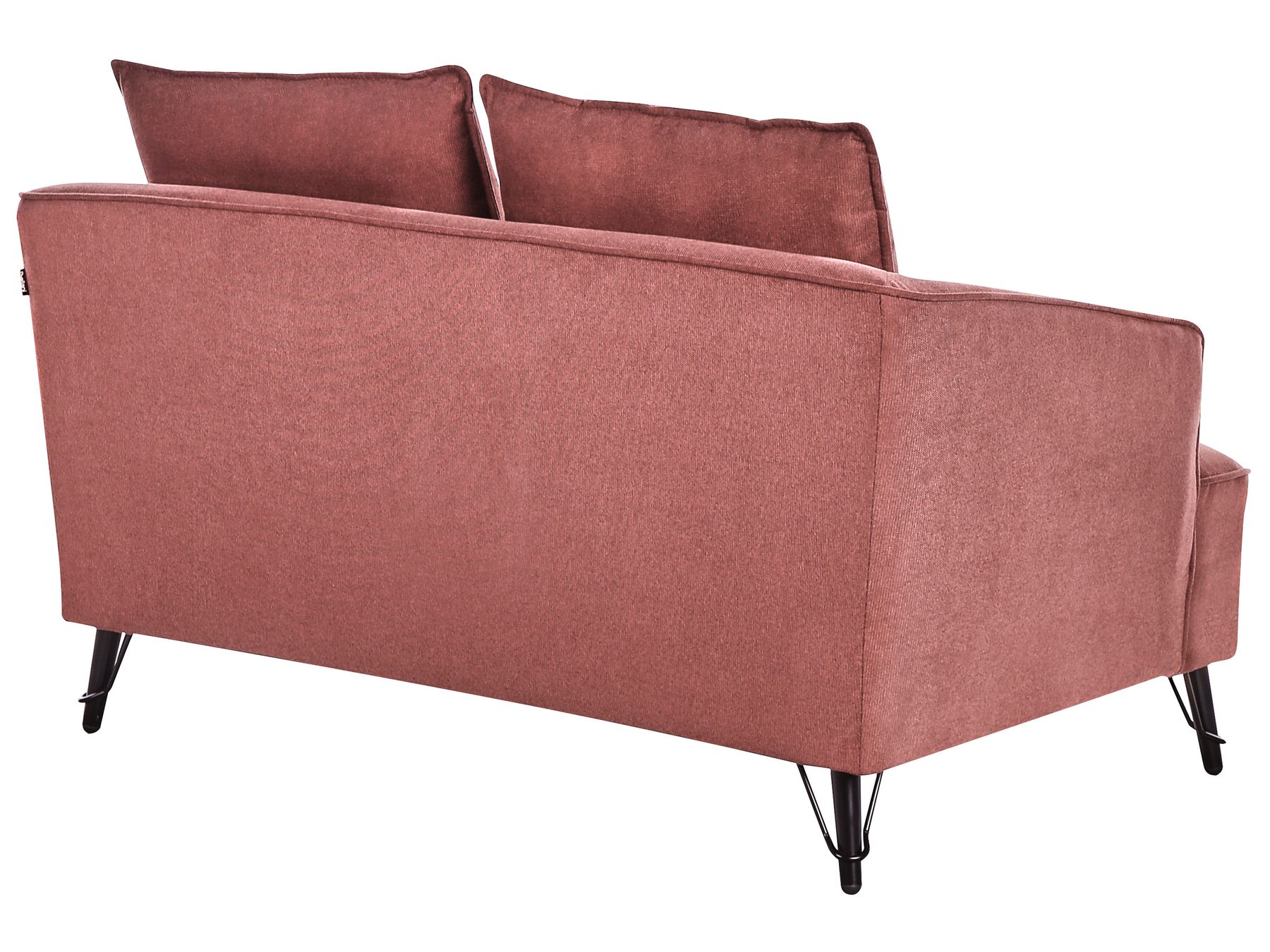 2 Seater Fabric Sofa Burgundy HOBRO