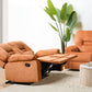 2 Seater Fabric Manual Recliner Sofa Orange BERGEN