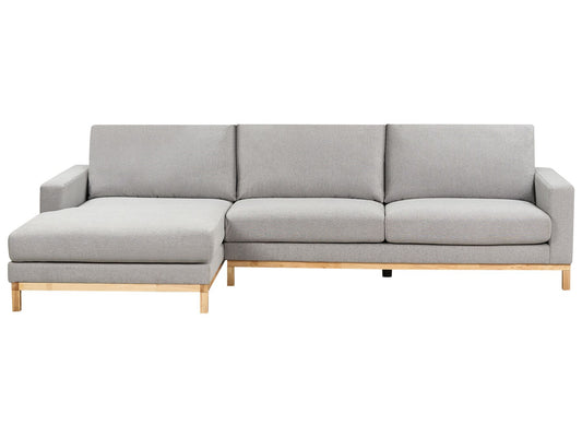 Right Hand Fabric Corner Sofa Grey SIGGARD