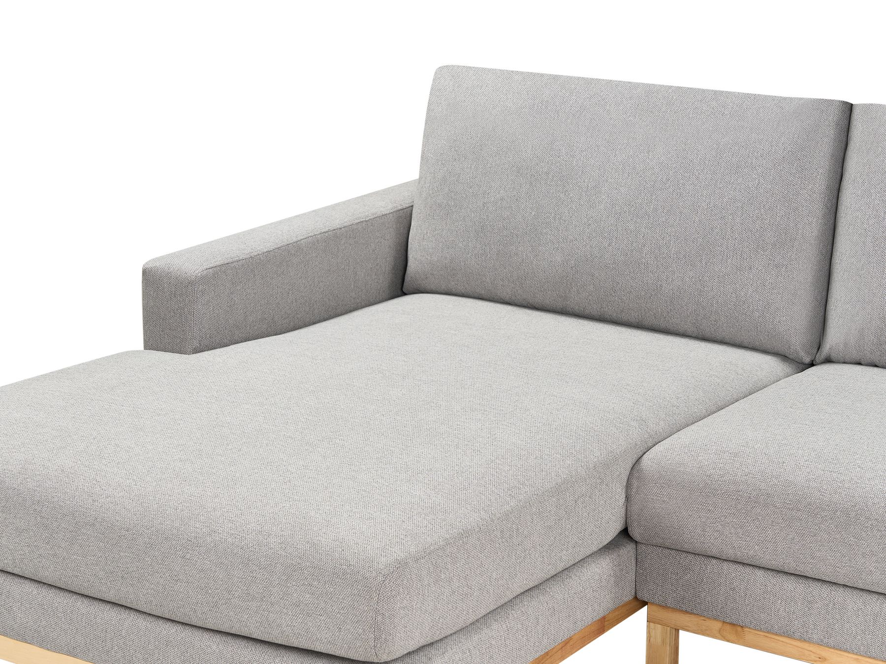 Right Hand Fabric Corner Sofa Grey SIGGARD