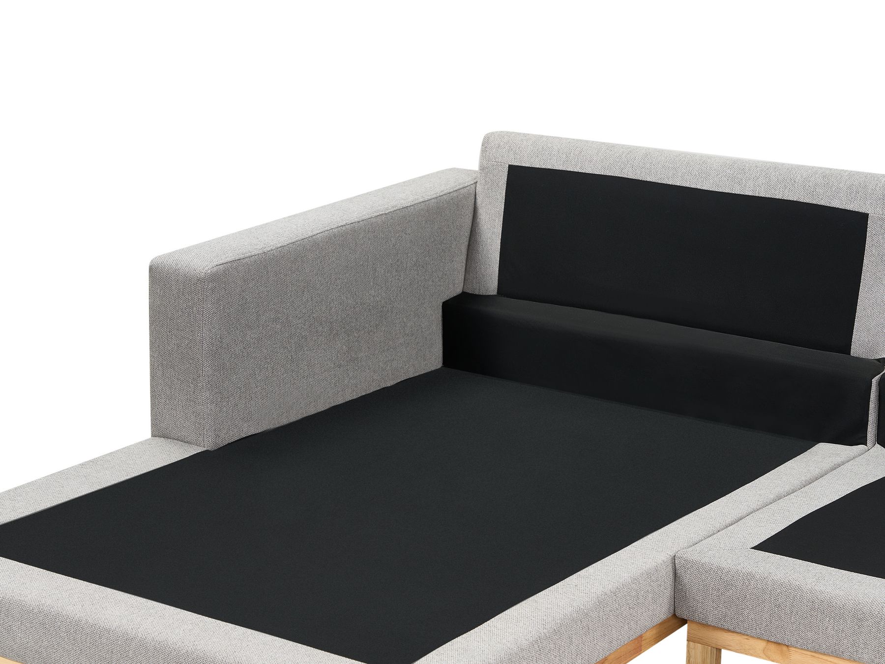 Right Hand Fabric Corner Sofa Grey SIGGARD