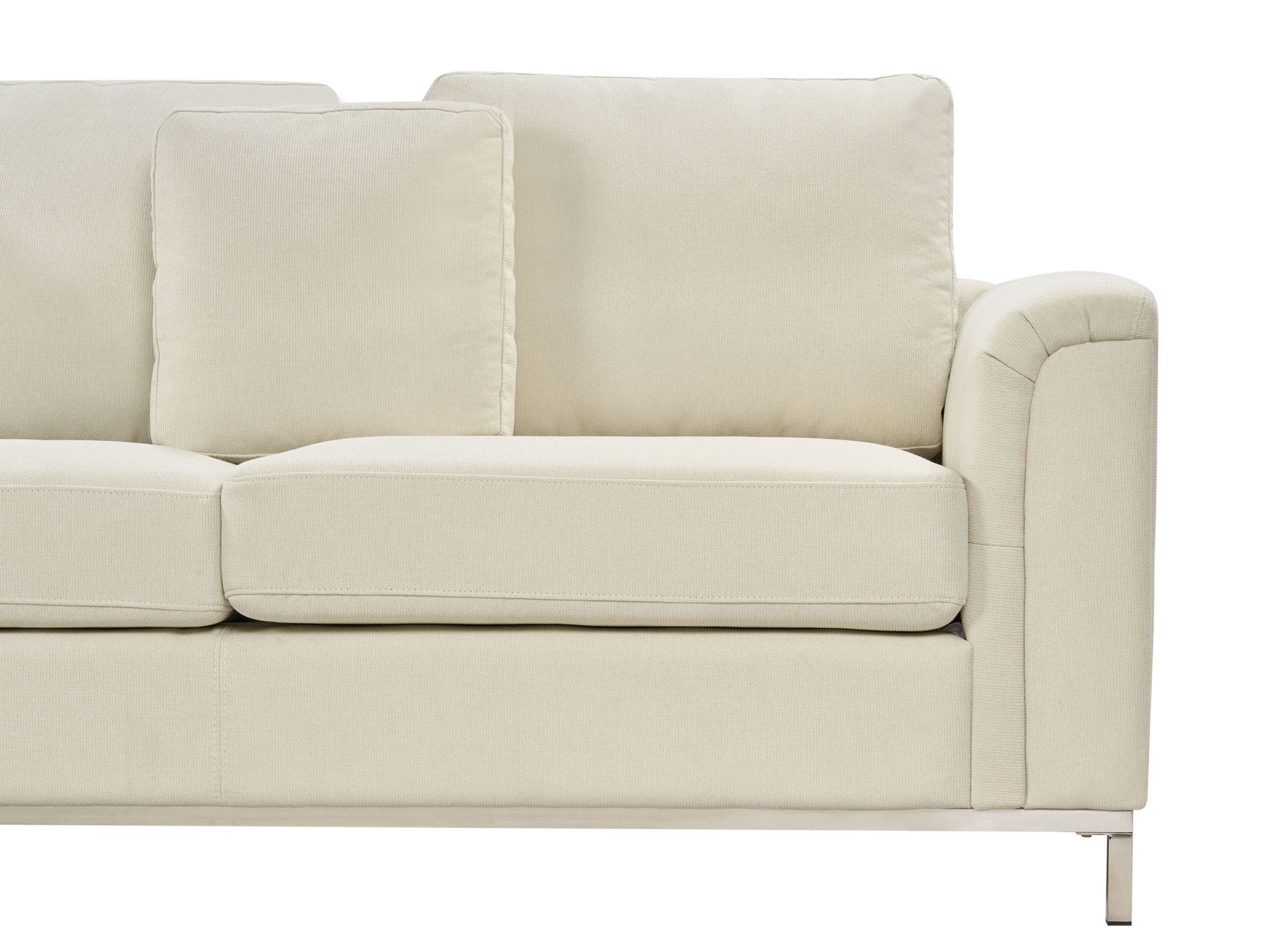 Right Hand Fabric Corner Sofa Beige OSLO
