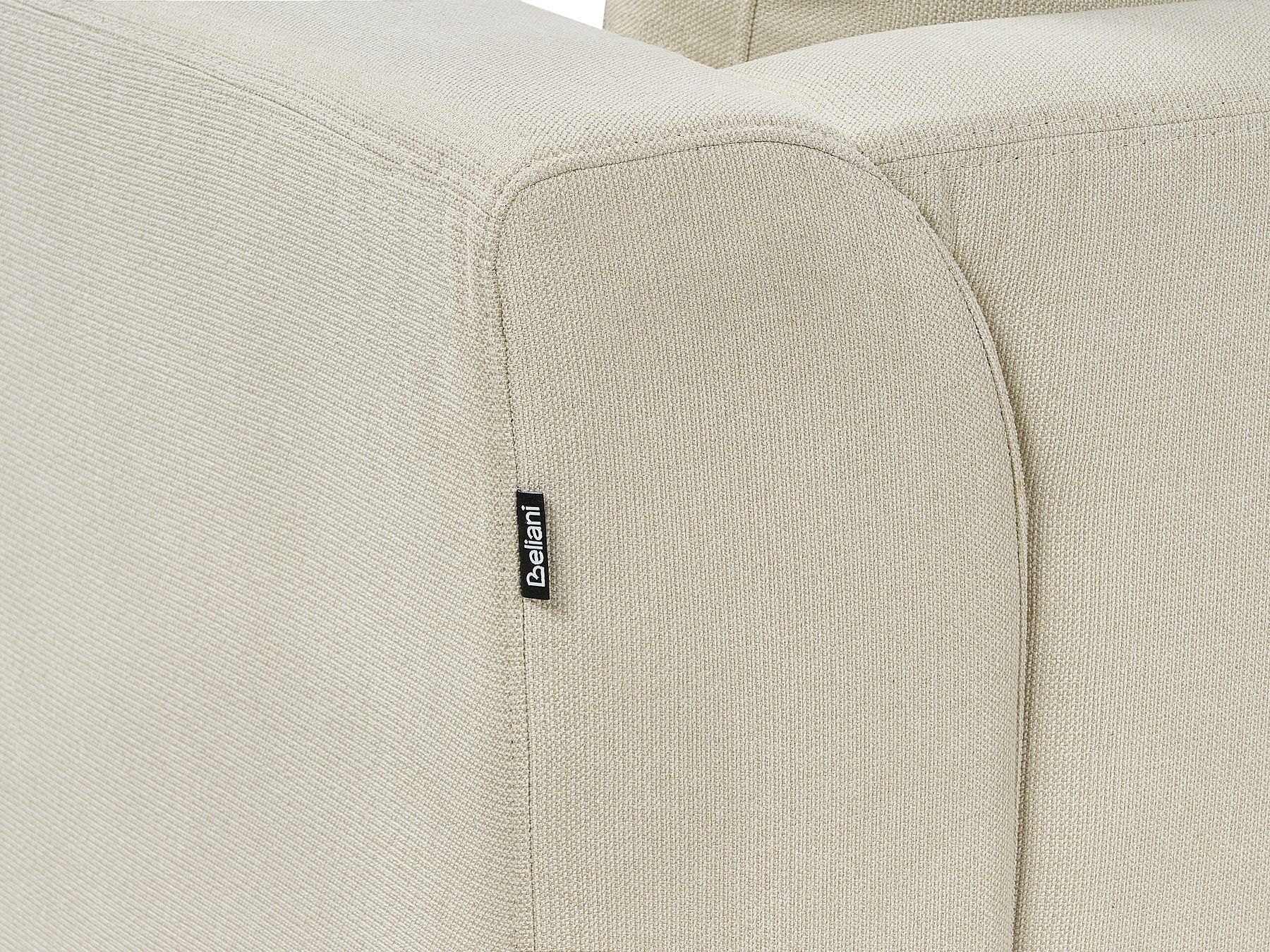 Right Hand Fabric Corner Sofa Beige OSLO