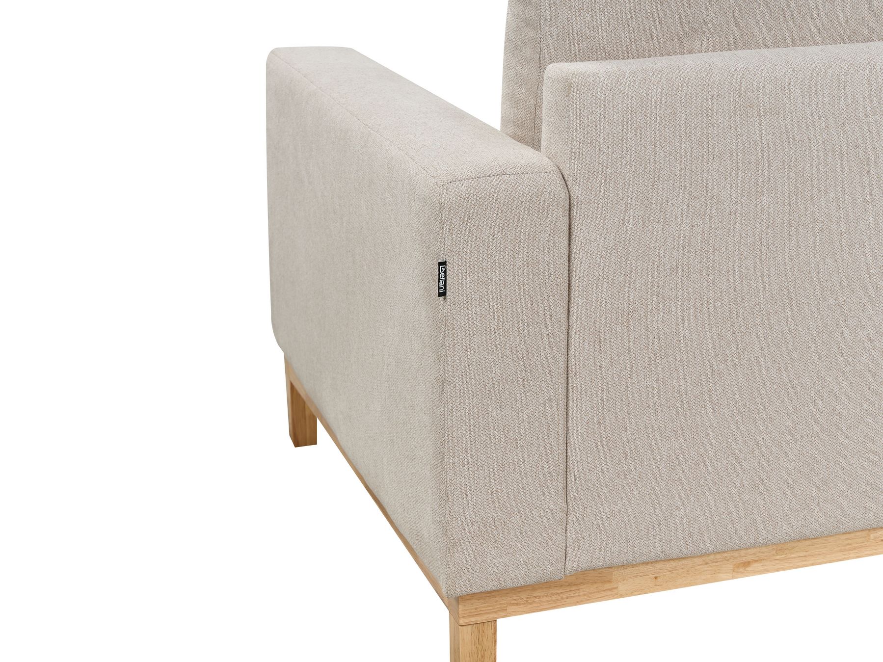 Right Hand Fabric Corner Sofa Beige SIGGARD