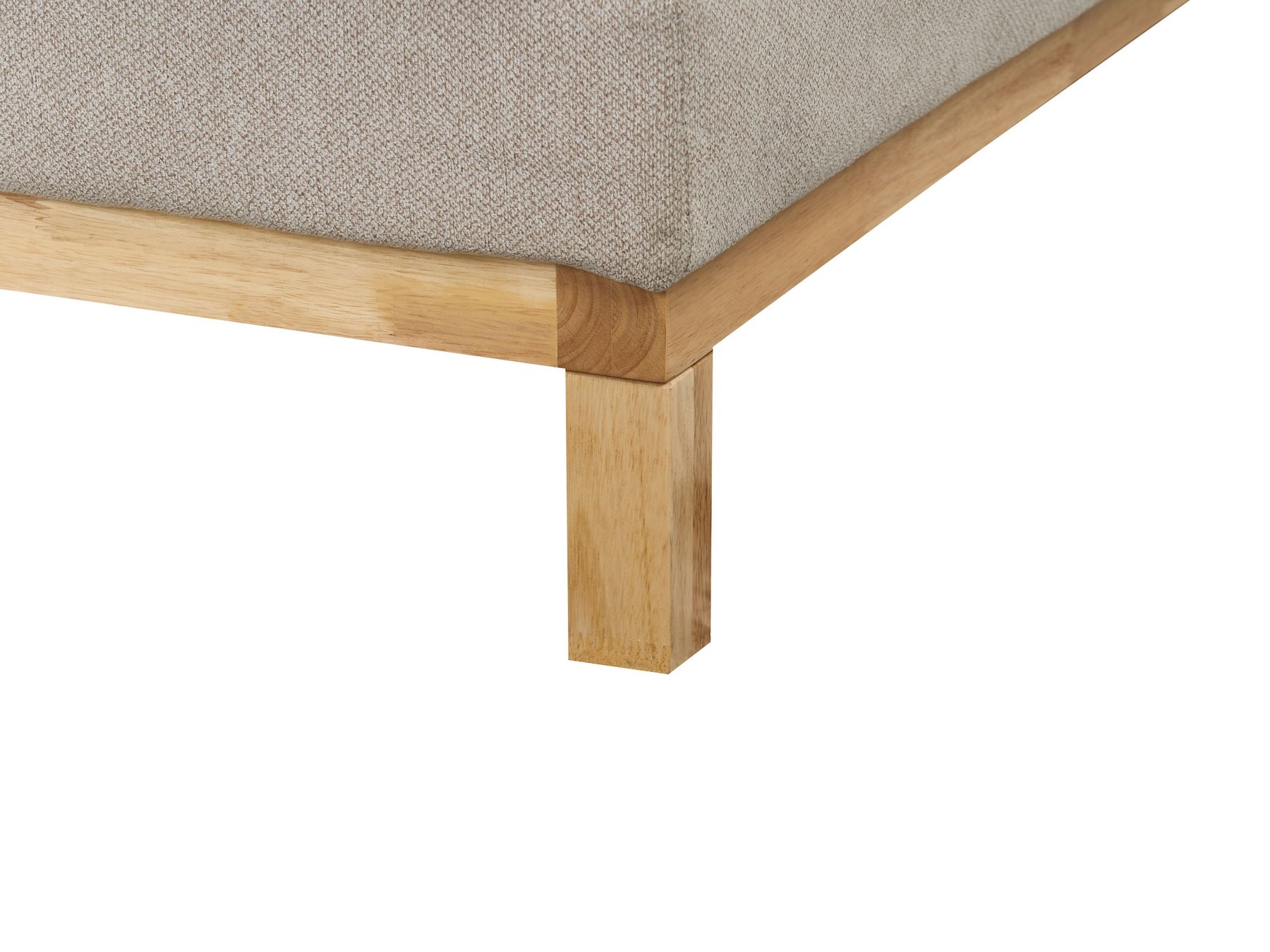Right Hand Fabric Corner Sofa Beige SIGGARD