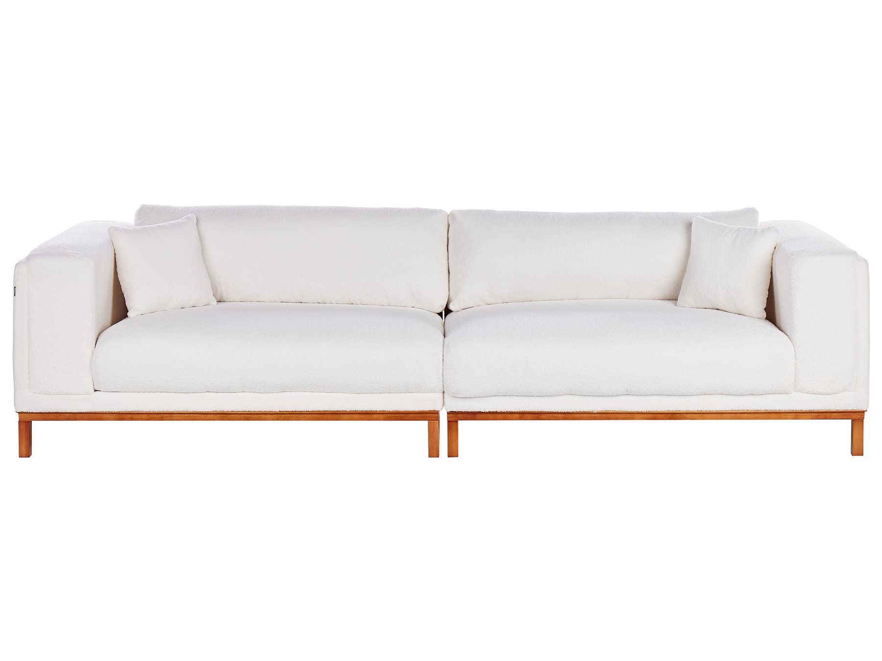 4 Seater Boucle Sofa Off-White VENG