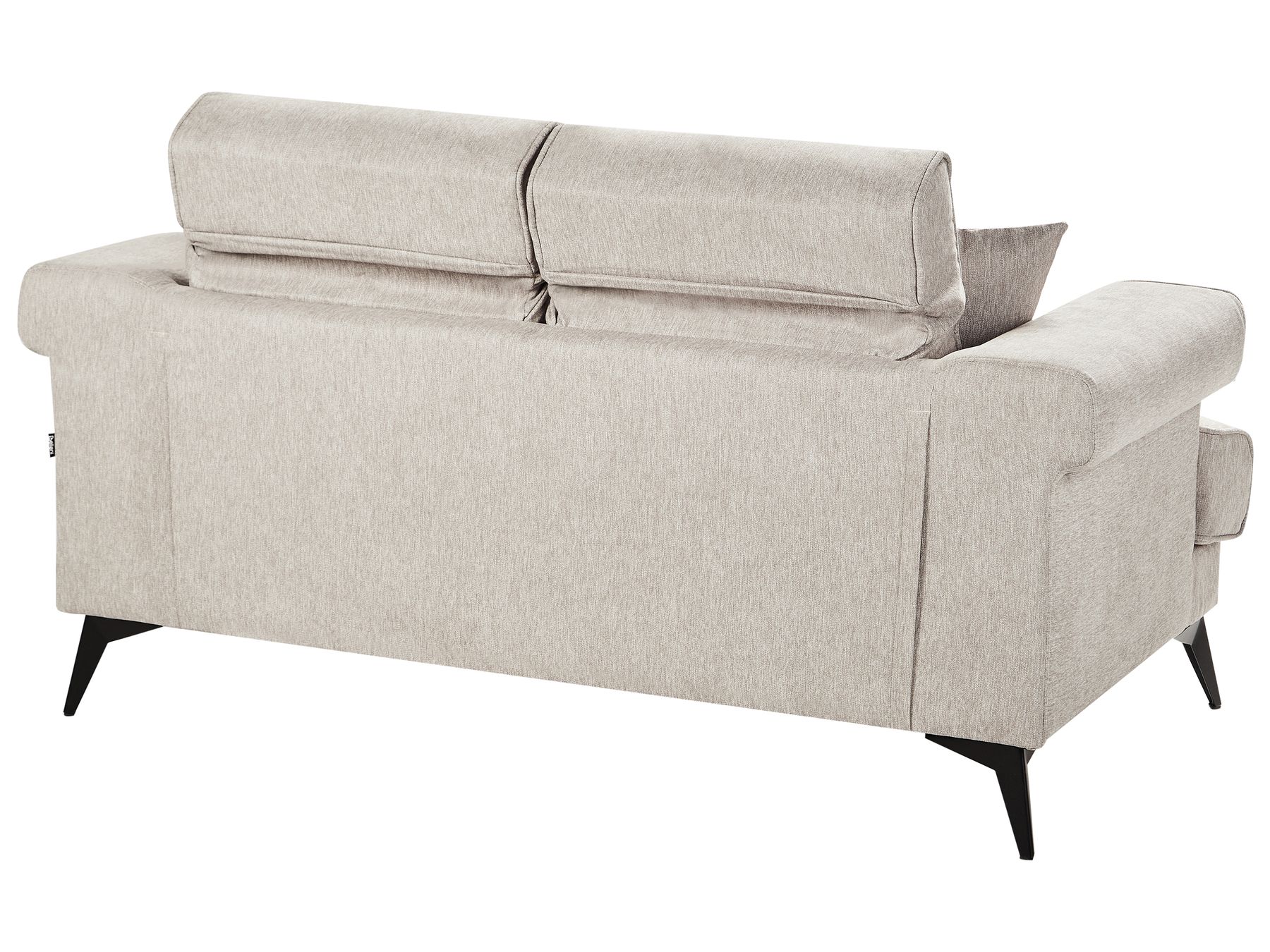 2 Seater Fabric Sofa Taupe SKIVE