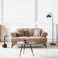 2 Seater Fabric Sofa Light Brown SKIVE