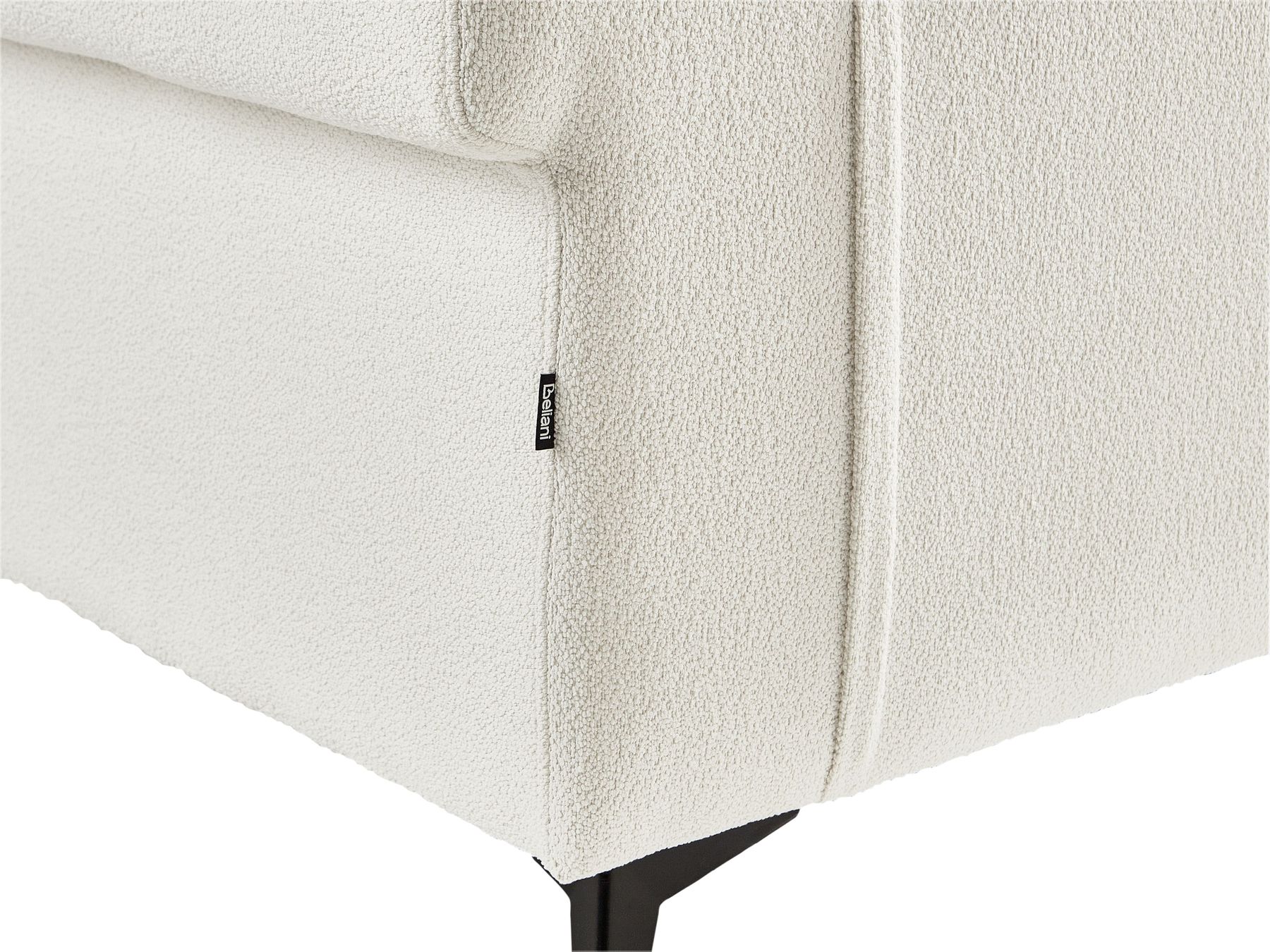 2 Seater Boucle Sofa White SKIVE