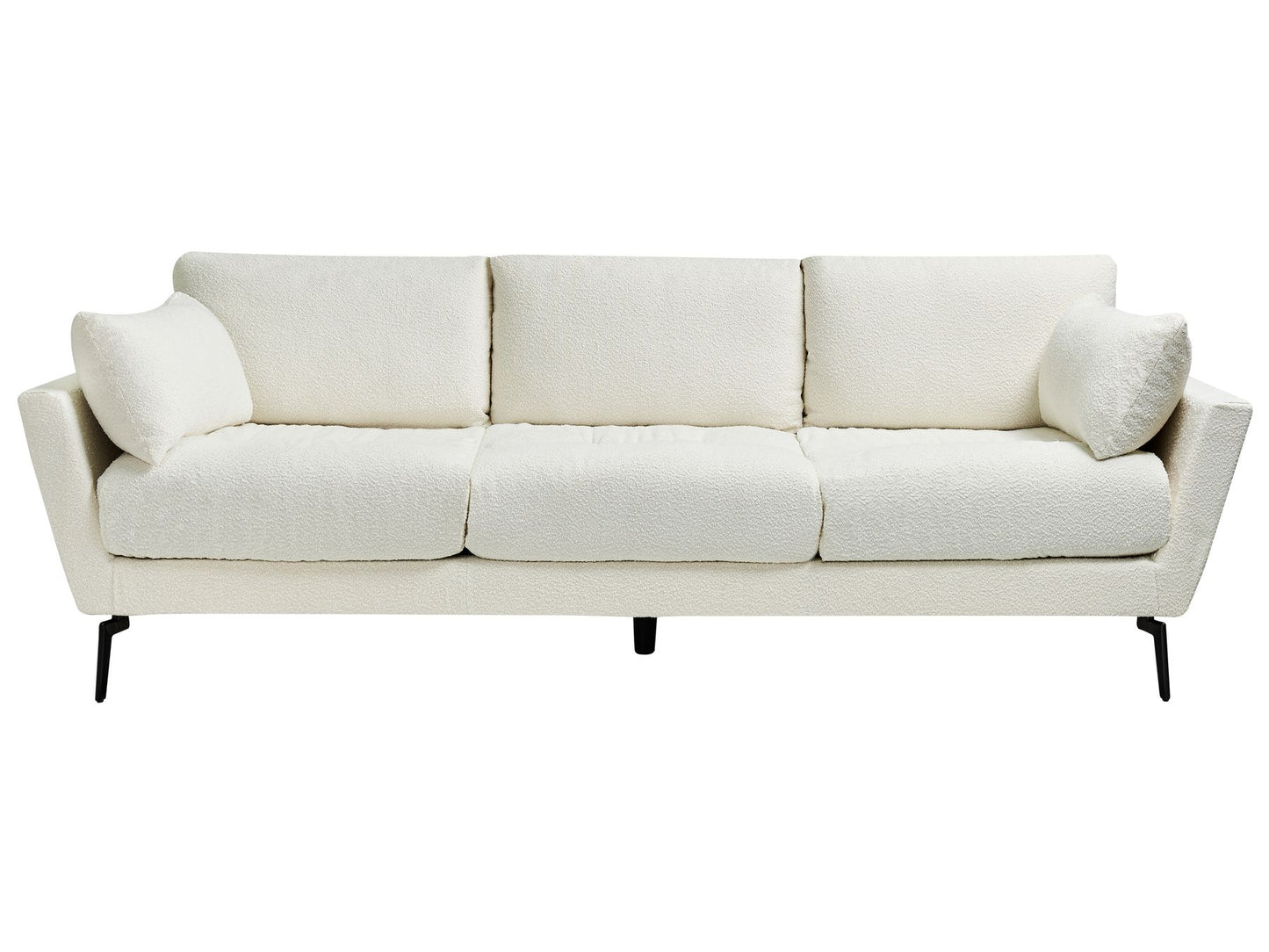 4 Seater Boucle Sofa White NENOLA