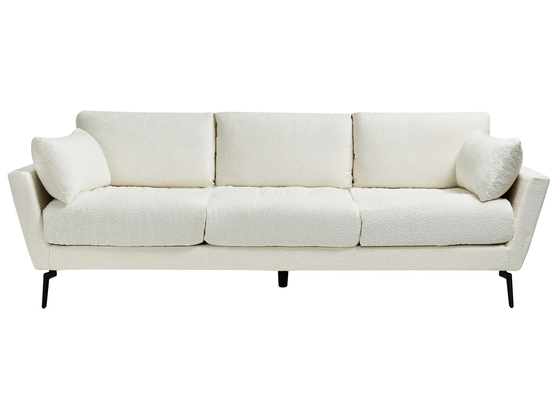4 Seater Boucle Sofa White NENOLA