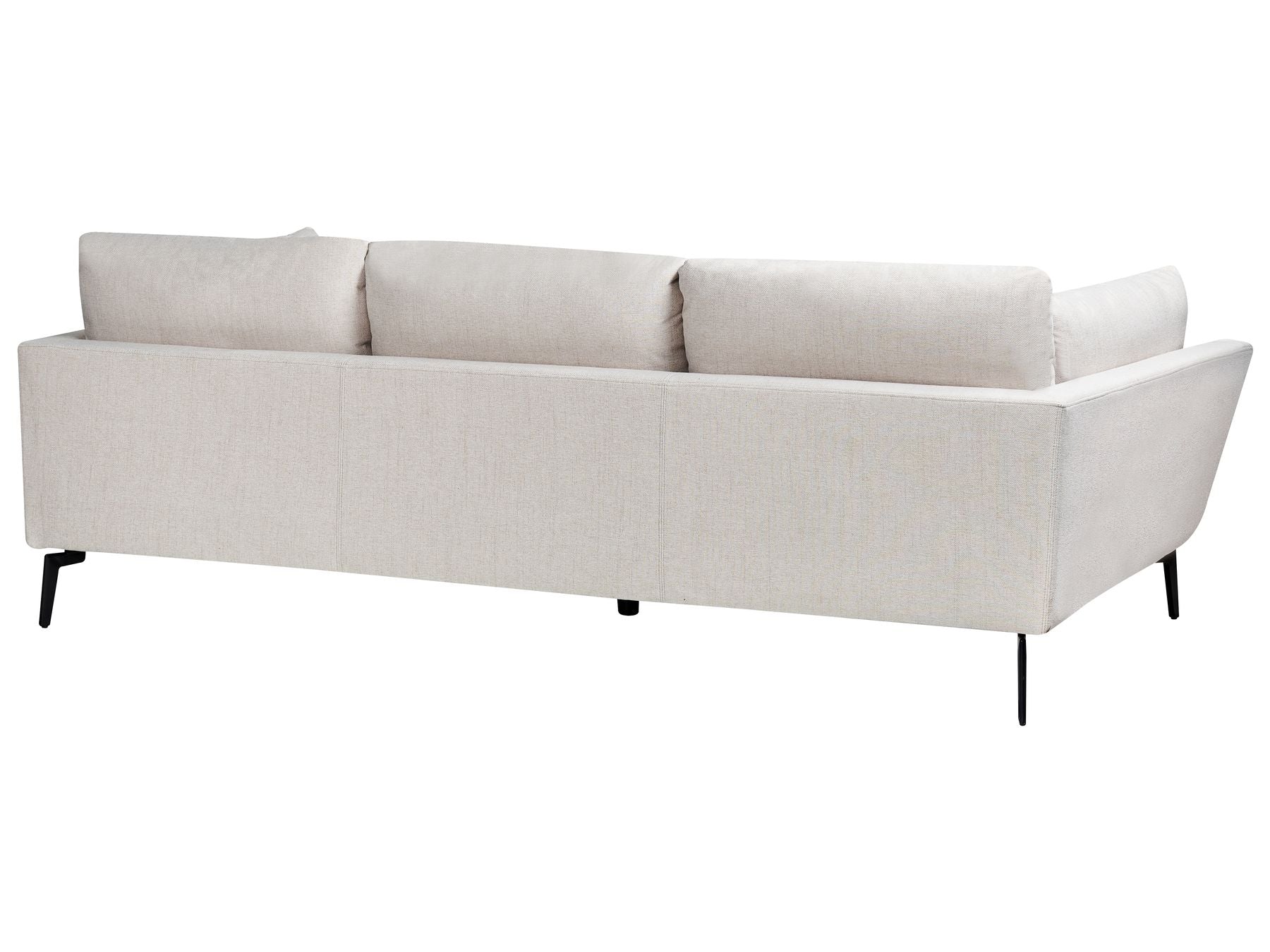 4 Seater Fabric Sofa Beige NENOLA