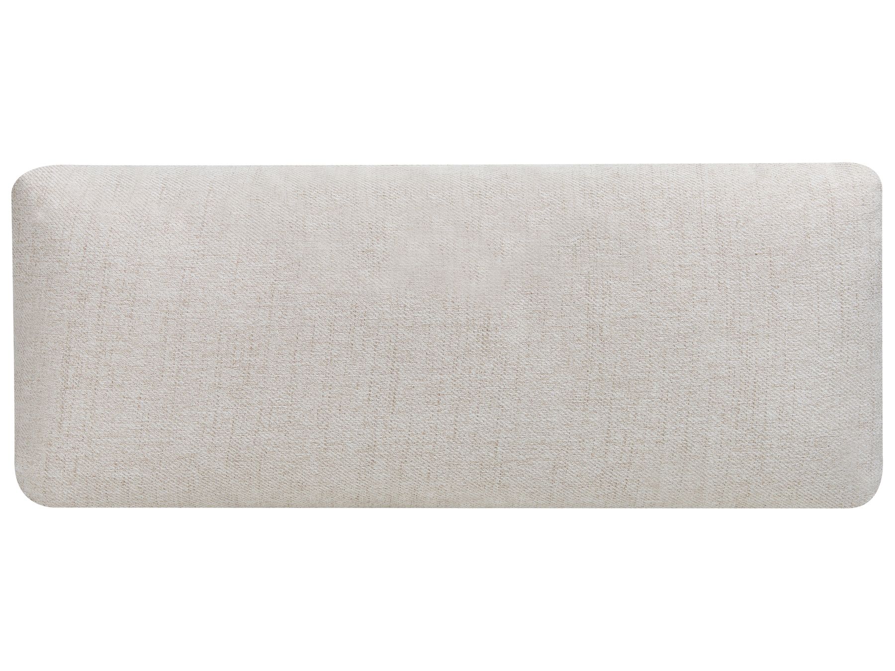 4 Seater Fabric Sofa Beige NENOLA