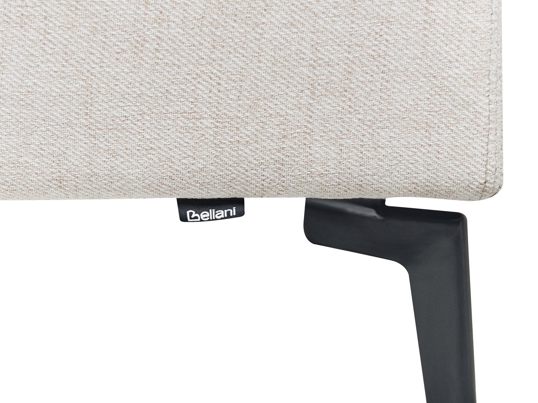 4 Seater Fabric Sofa Beige NENOLA