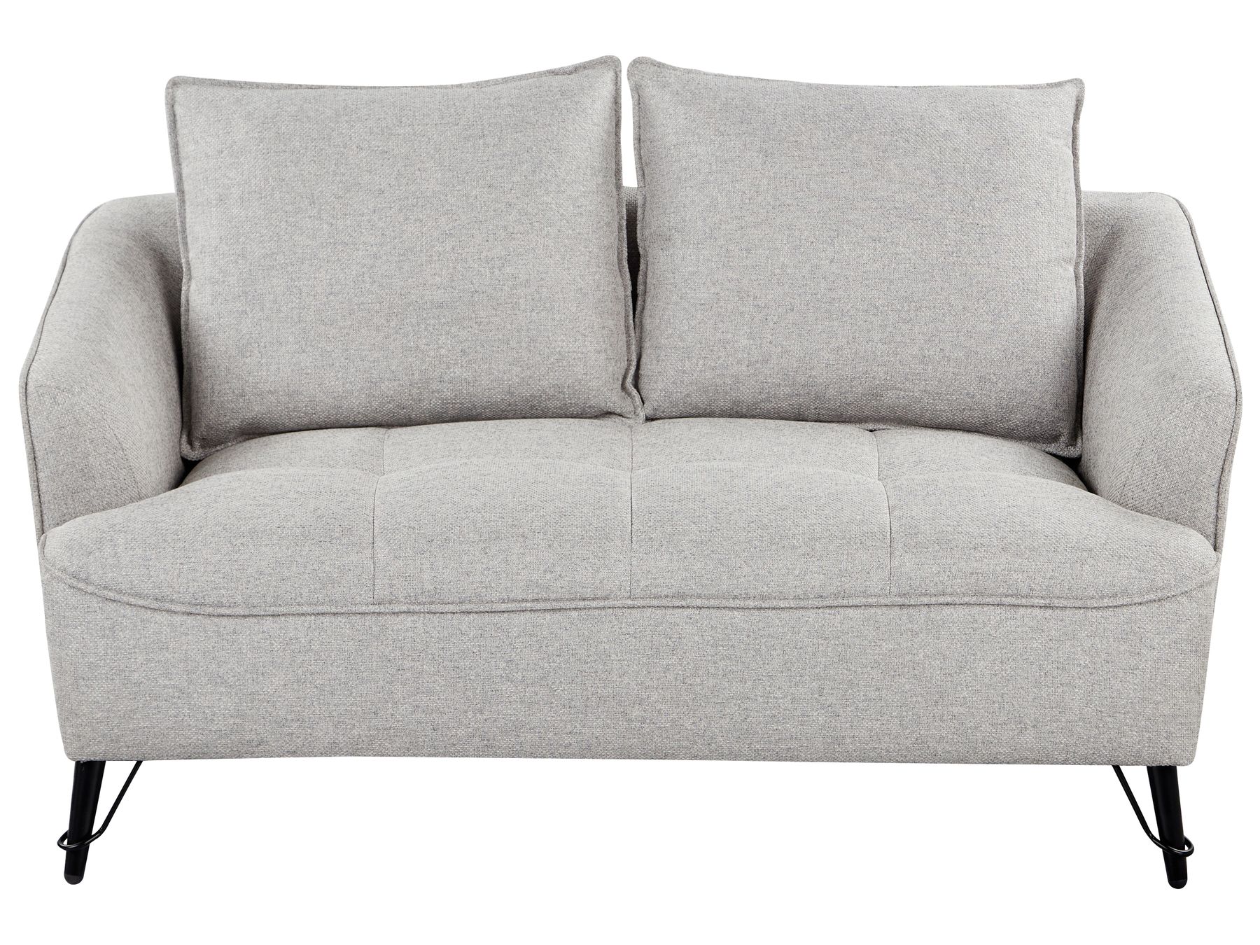 2 Seater Fabric Sofa Grey HOBRO