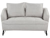 2 Seater Fabric Sofa Grey HOBRO
