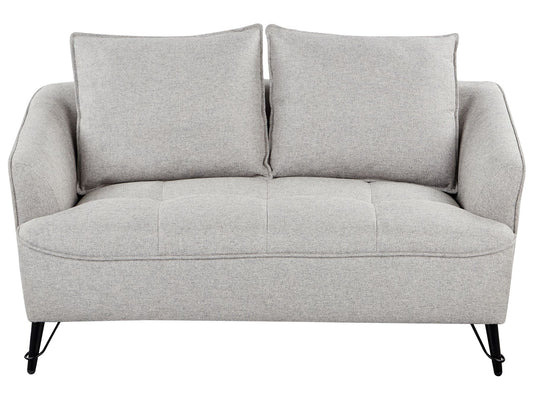 2 Seater Fabric Sofa Grey HOBRO