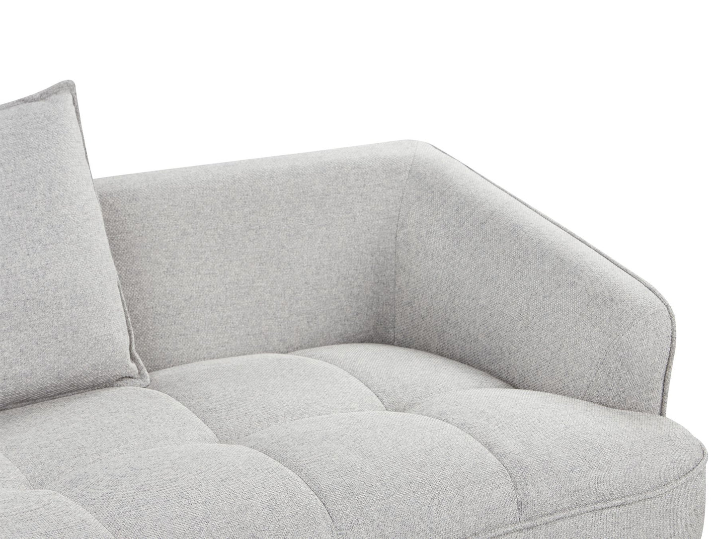 2 Seater Fabric Sofa Grey HOBRO