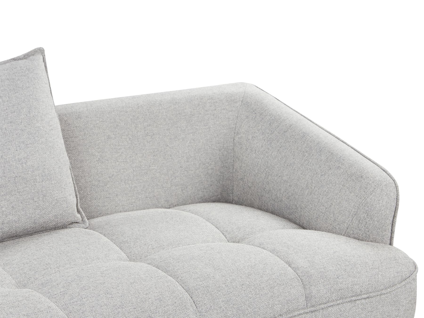 2 Seater Fabric Sofa Grey HOBRO