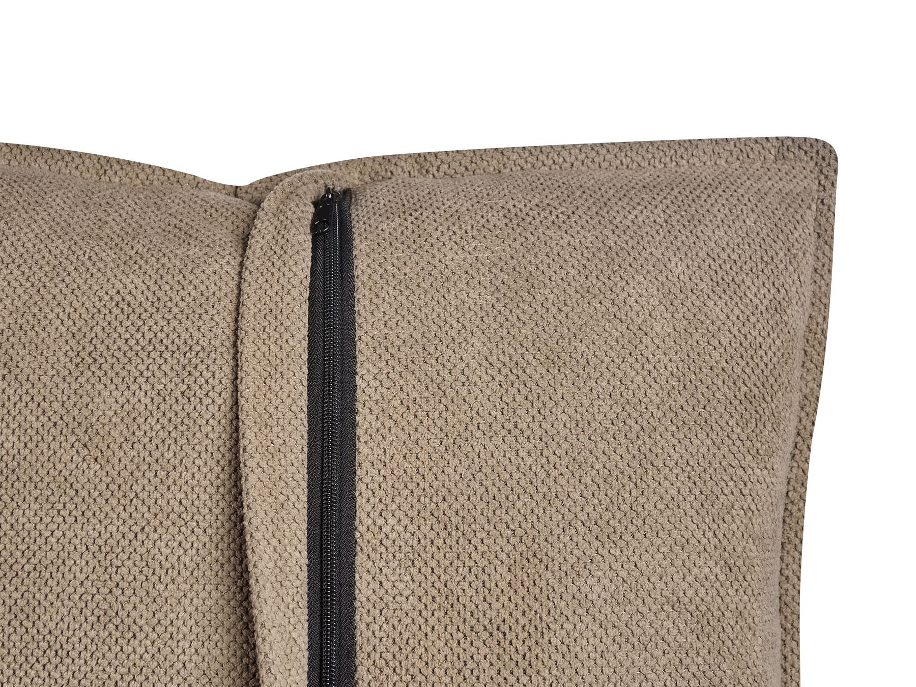2 Seater Fabric Sofa Brown HOBRO
