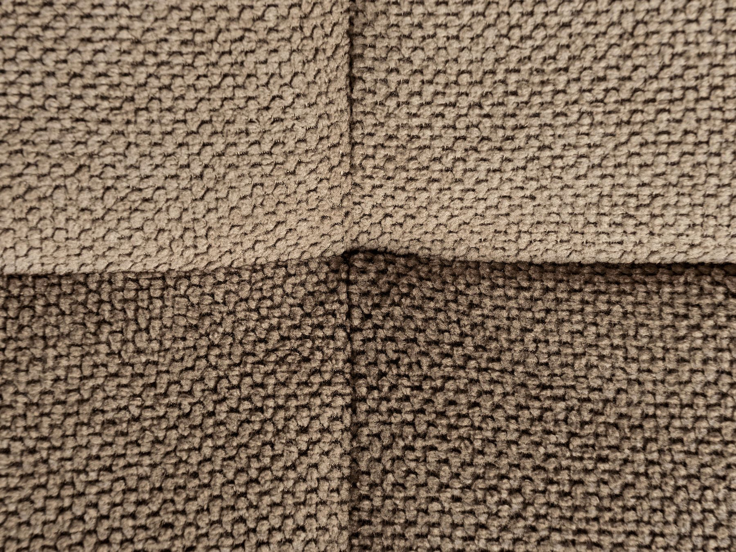 2 Seater Fabric Sofa Brown HOBRO