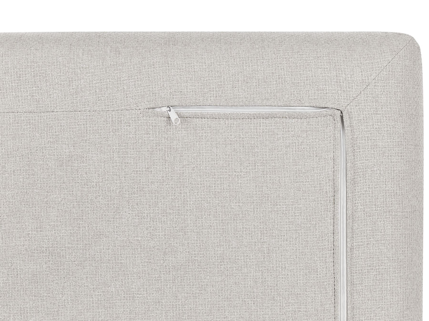 2 Seater Fabric Sofa Beige HEDEN
