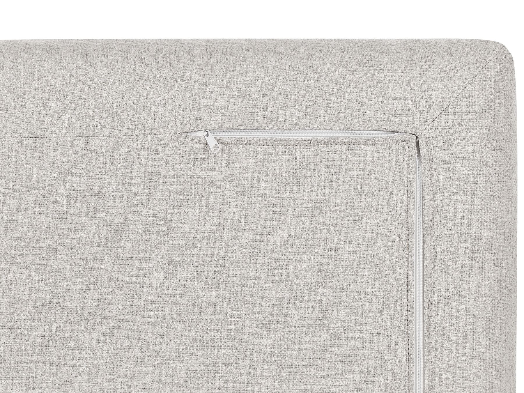 2 Seater Fabric Sofa Beige HEDEN