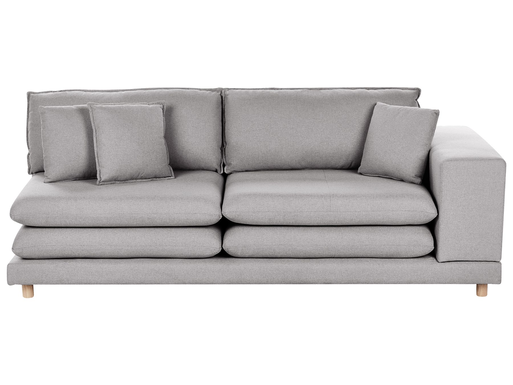 2 Seater Fabric Sofa Grey HEDEN