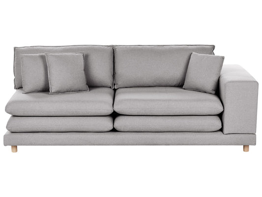 2 Seater Fabric Sofa Grey HEDEN