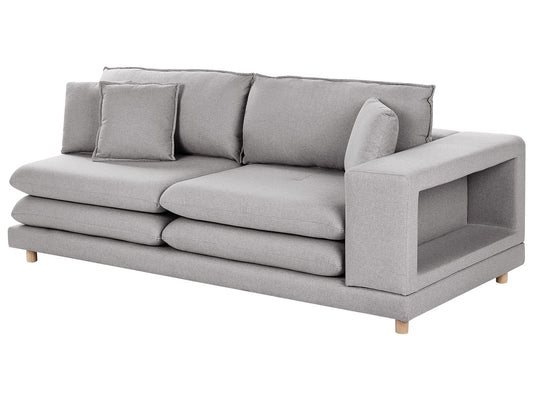 2 Seater Fabric Sofa Grey HEDEN