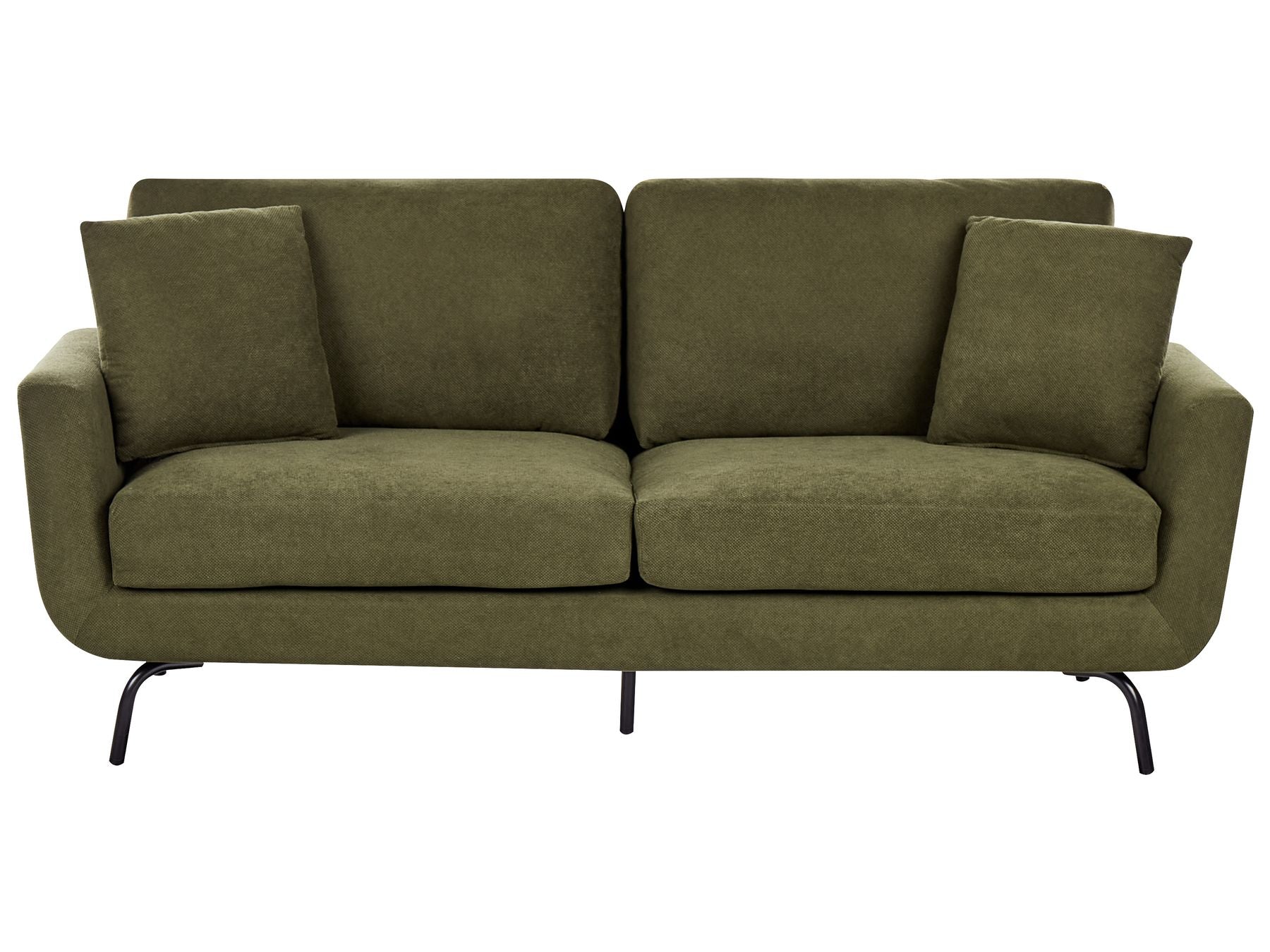 3 Seater Fabric Sofa Dark Green VESALA