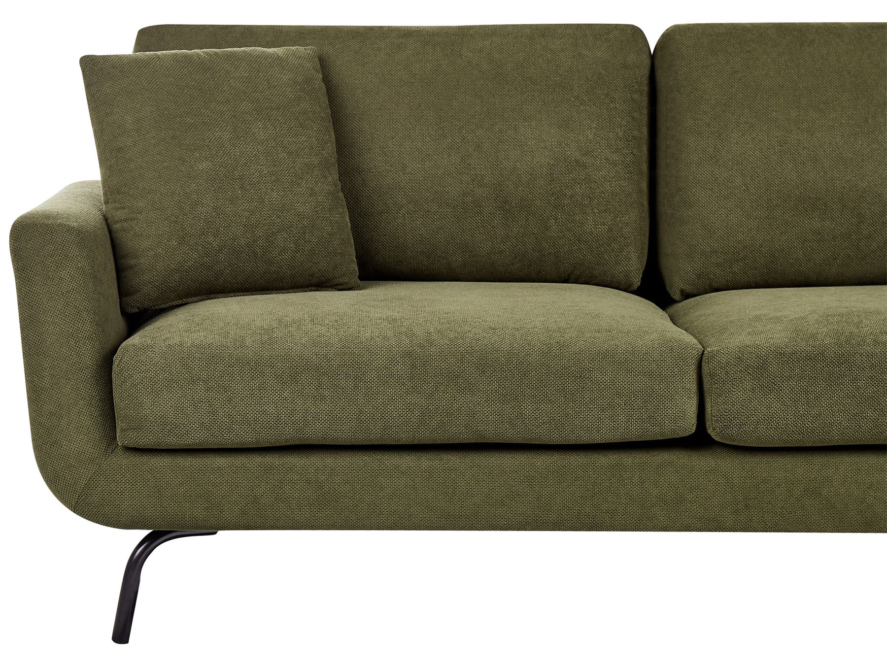3 Seater Fabric Sofa Dark Green VESALA