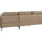 Left Hand Fabric Corner Sofa Light Brown ALTAN