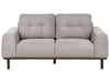 2 Seater Fabric Sofa Light Grey LAURILA