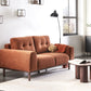 2 Seater Fabric Sofa Golden Brown LAURILA