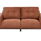 2 Seater Fabric Sofa Golden Brown LAURILA