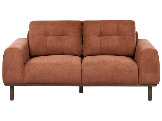 2 Seater Fabric Sofa Golden Brown LAURILA