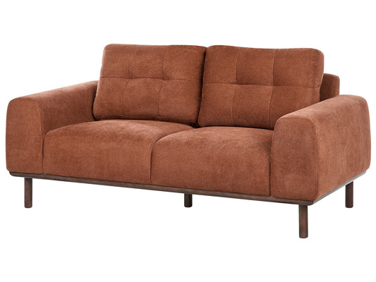 2 Seater Fabric Sofa Golden Brown LAURILA