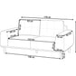 2 Seater Fabric Sofa Golden Brown LAURILA